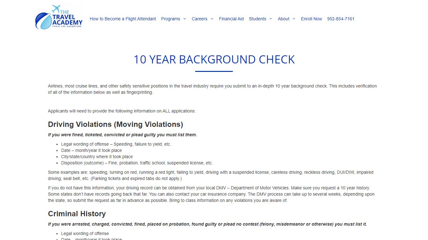 How To Obtain an FBI Background Check at The Travel Academy